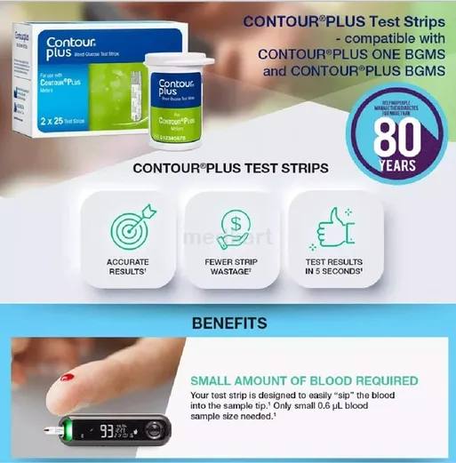 contour plus test strip 50's